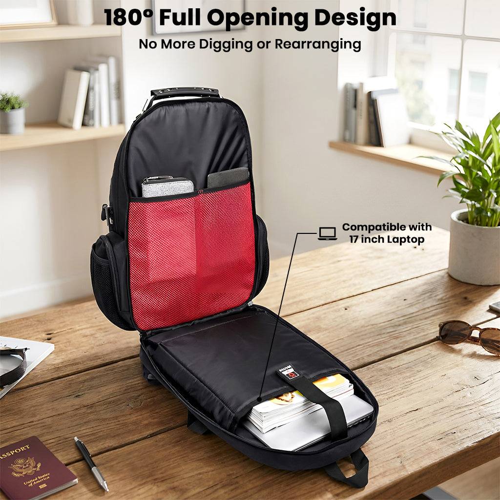BANGE - 1903 40L Waterproof Anti-Theft Laptop Backpack with USB Charging - Image 13