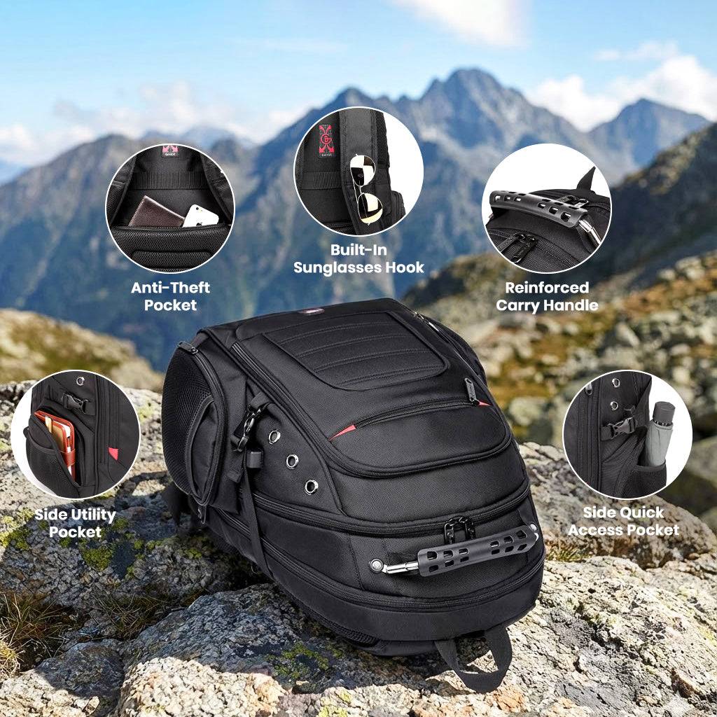 BANGE - 1903 40L Waterproof Anti-Theft Laptop Backpack with USB Charging - Image 9