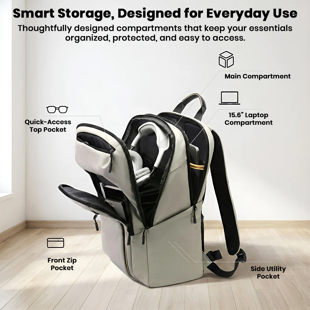 BANGE – 7856 Laptop Bag 24L Large Capacity Waterproof Travel Backpack - Image 4