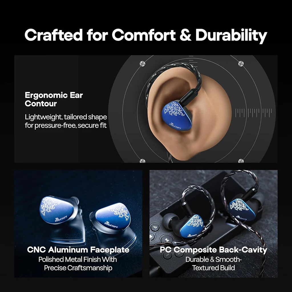 Kiwi Ears - Cadenza II 10mm Titanium-Coated PET DD In-Ear Monitor - Image 6