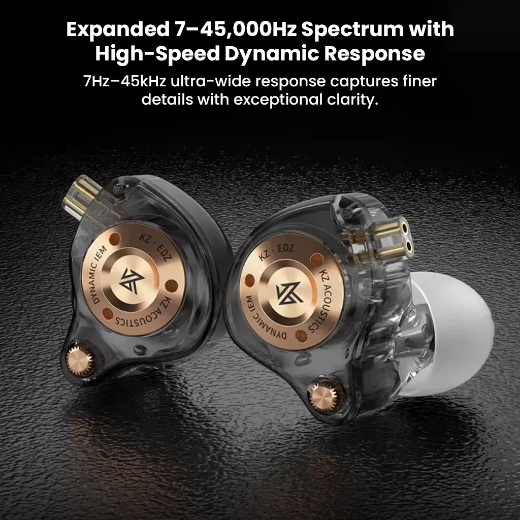KZ- EDZ Ultra-Wide Frequency Dynamic Driver IEM - Image 6