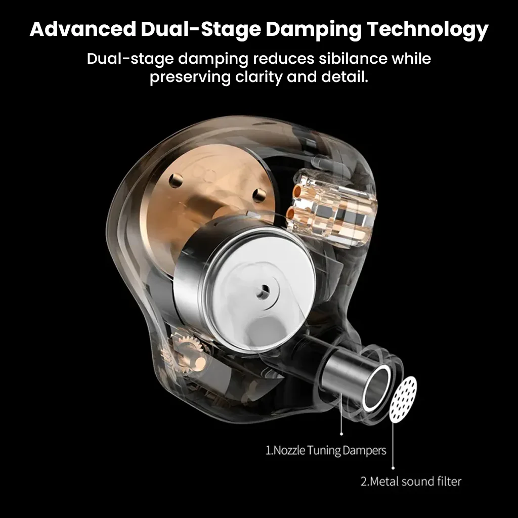 KZ- EDZ Ultra-Wide Frequency Dynamic Driver IEM - Image 7