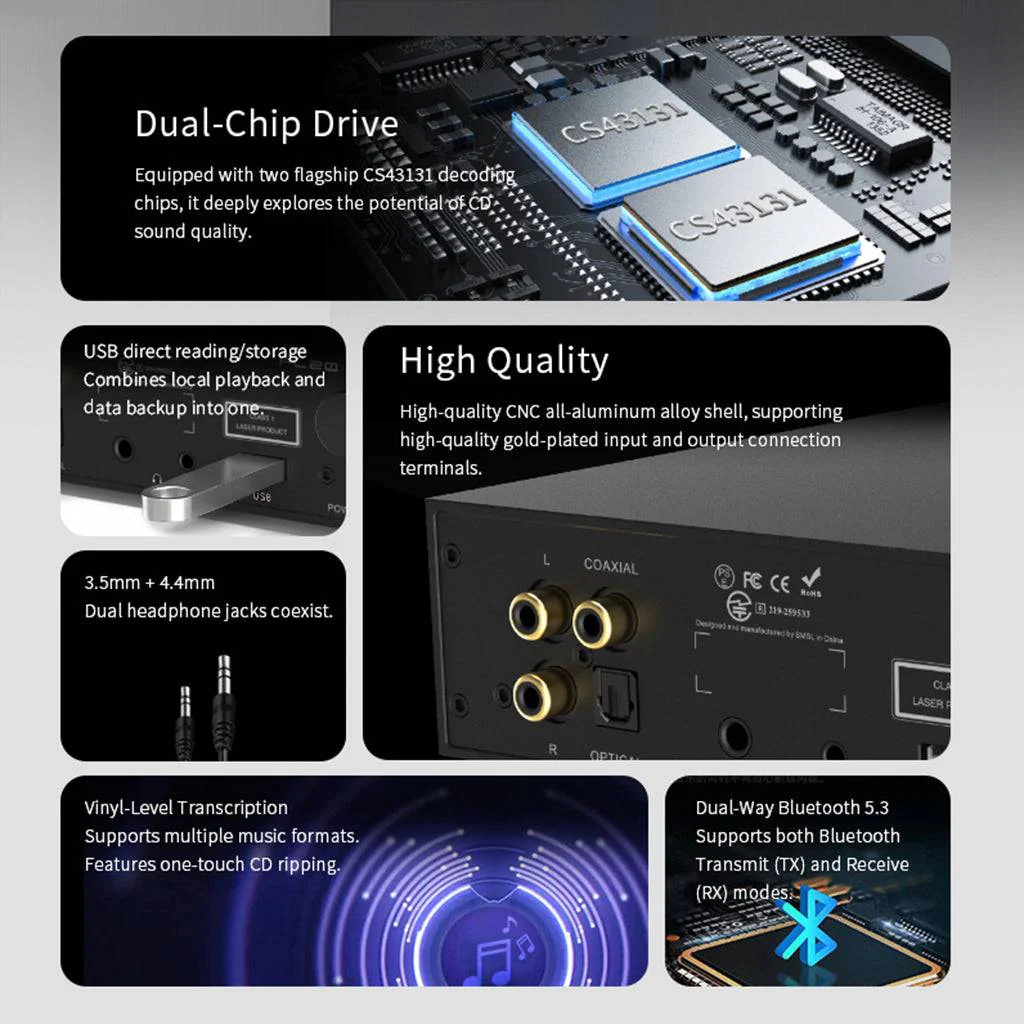 S.M.S.L – PL20 HiFi CD Player & CD Ripper - Image 4